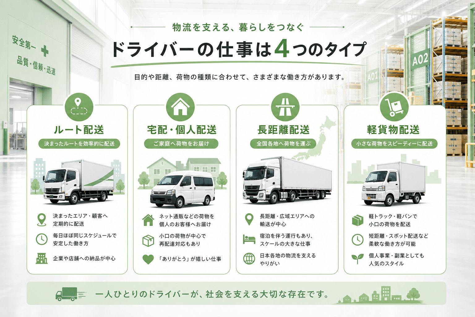 配送ドライバーの仕事内容を徹底解説|年収・免許・働き方ガイド