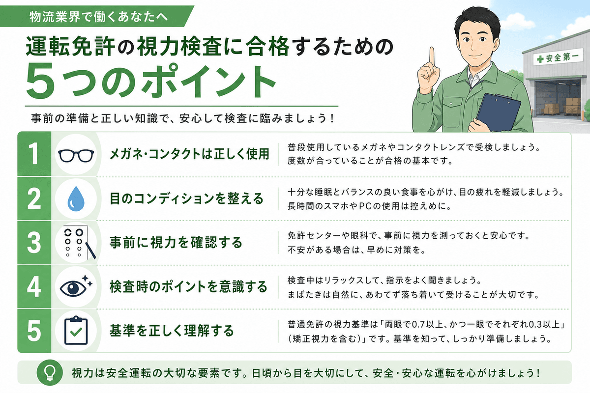 運転免許の視力検査を完全攻略!大型・深視力に受かるコツ