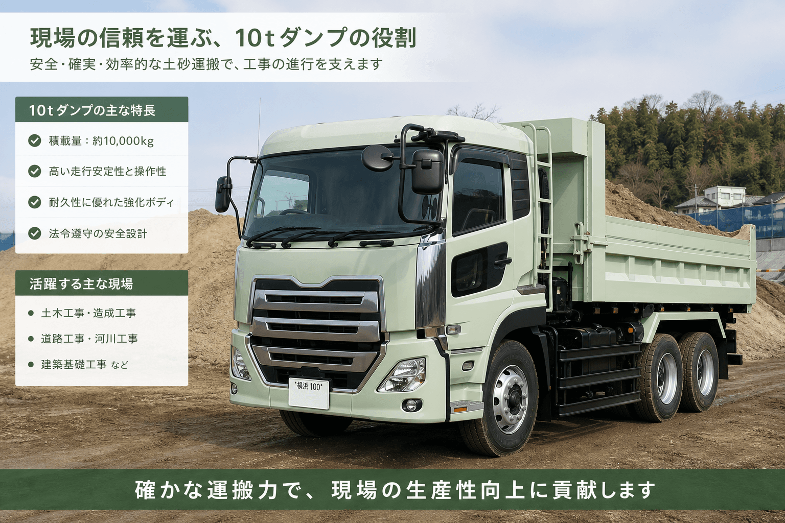 ダンプ運転手の年収は440万円?稼ぐ方法