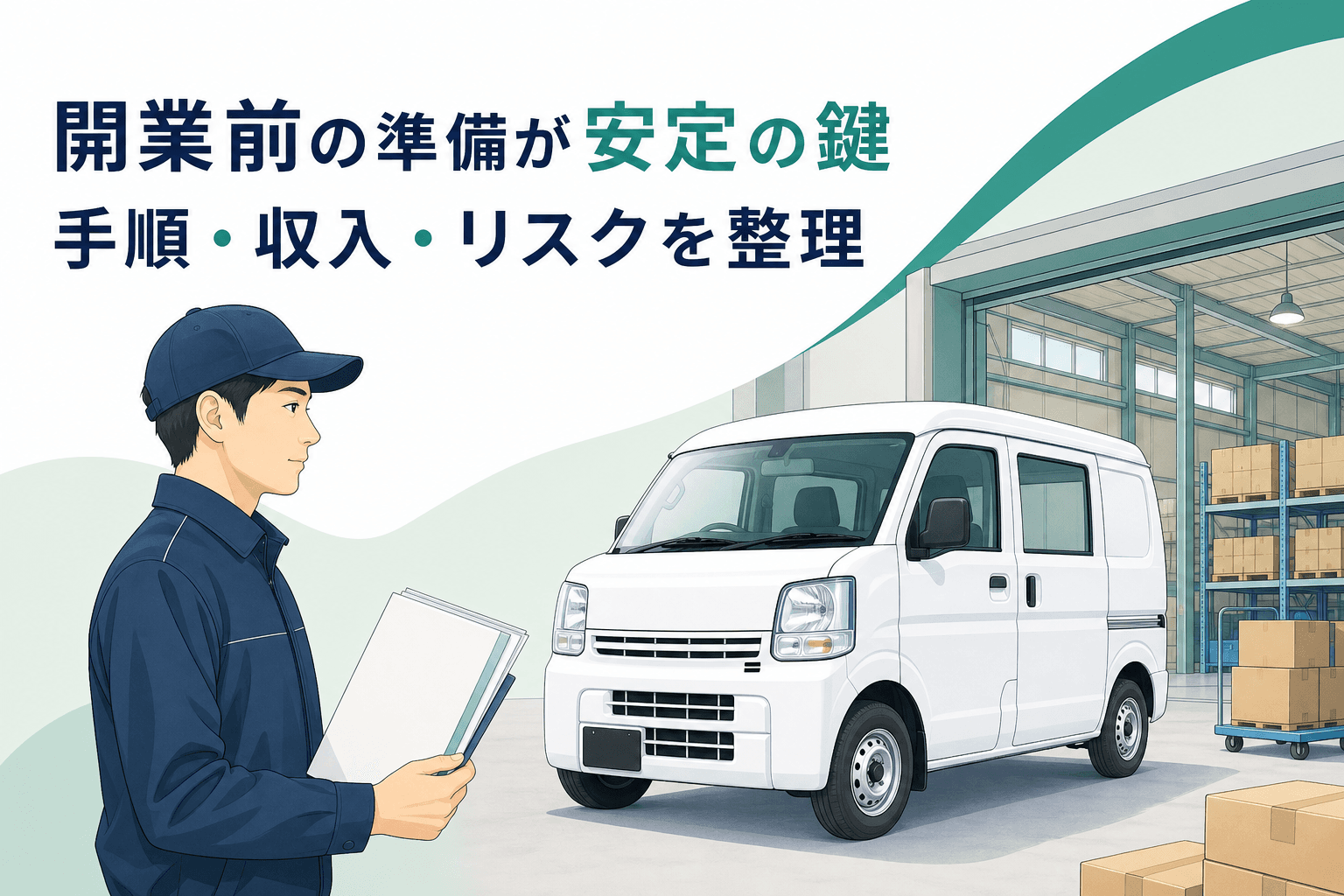 軽貨物個人事業主の始め方|開業手順と収入・リスク