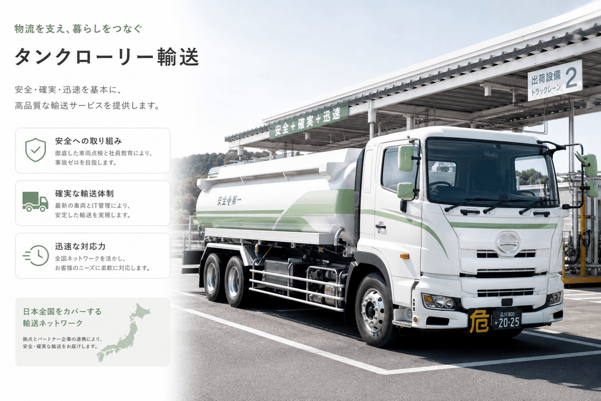 タンクローリーは未経験で転職可能?資格と年収を解説