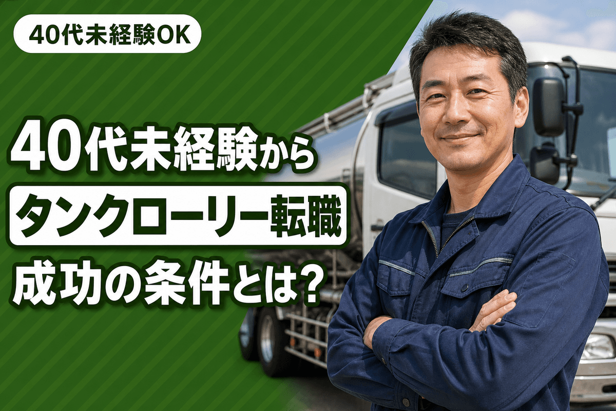 40代未経験でタンクローリー転職を成功させる条件と年収