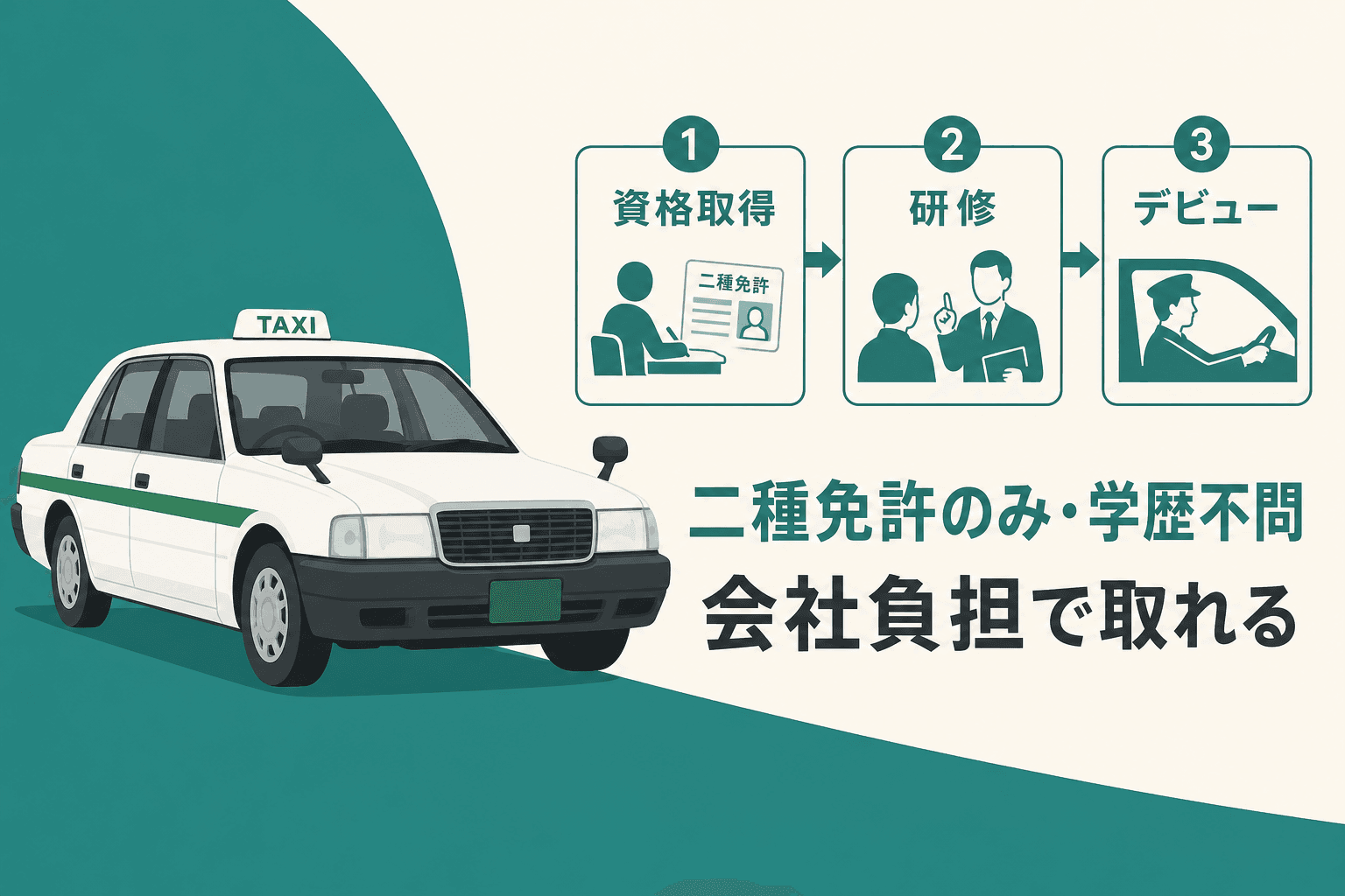 タクシードライバーになるには?必要な免許・費用を徹底解説